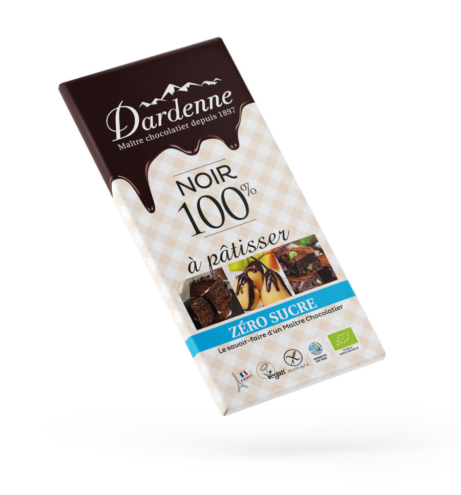 Chocolat Artisanal Noir Sans Sucre Ajouté 100% Made in Morocco - Delirose