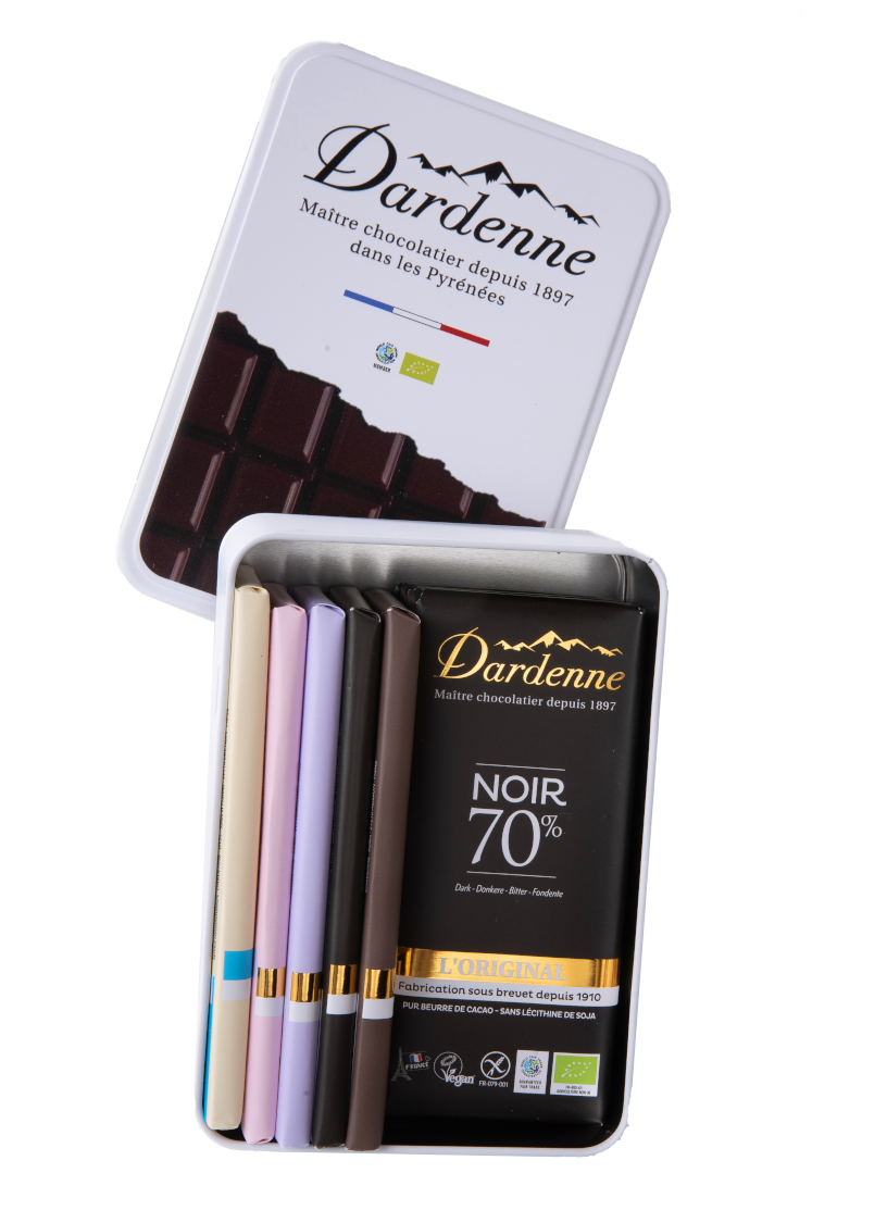 Coffret chocolat Bitter Chocolats noirs fins