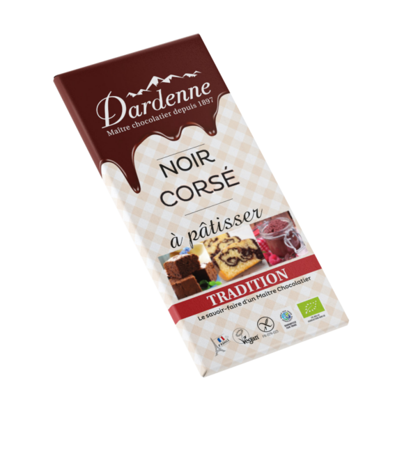 TRADITION ~ Chocolat Noir corsé à pâtisser - 160g