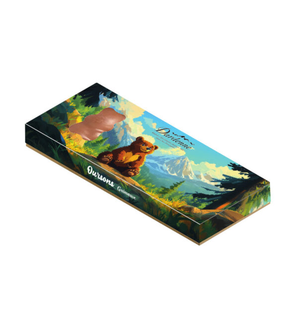 COFFRET 4 OURS GUIMAUVE VANILLE CHOCOLAT AU LAIT NON BIO - 90 g