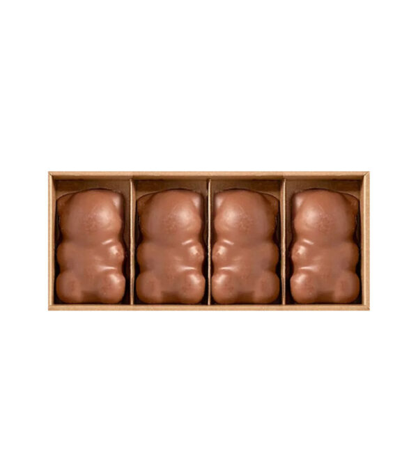 COFFRET 4 OURS GUIMAUVE VANILLE CHOCOLAT AU LAIT NON BIO - 90 g