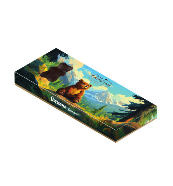 COFFRET 4 OURS GUIMAUVE VANILLE CHOCOLAT NOIR NON BIO - 90 g